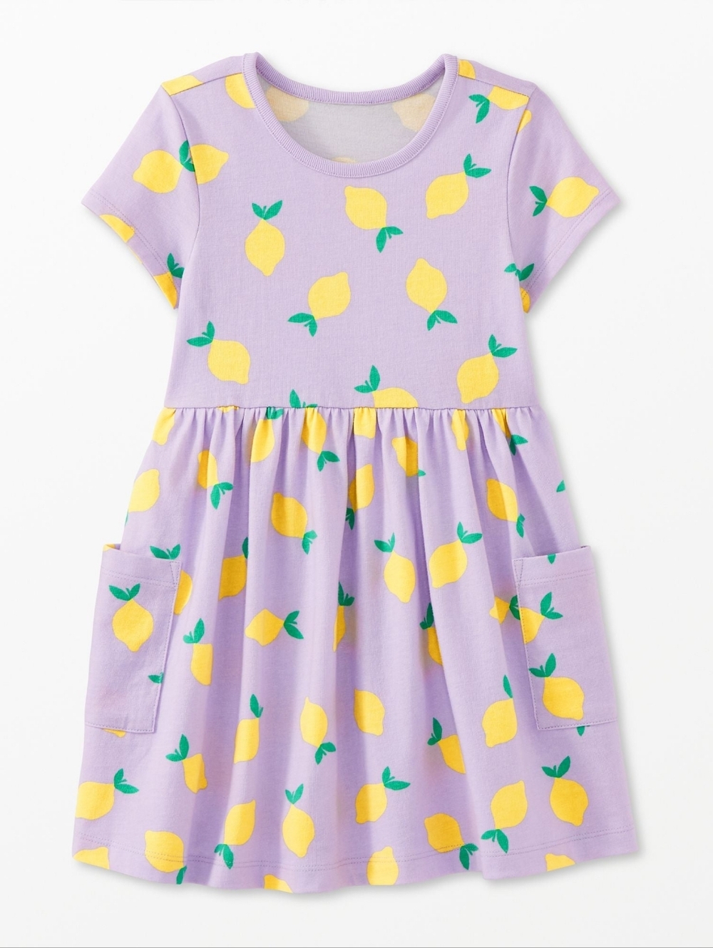 Hannah Andersson Lemons And Lavender Dress 4T